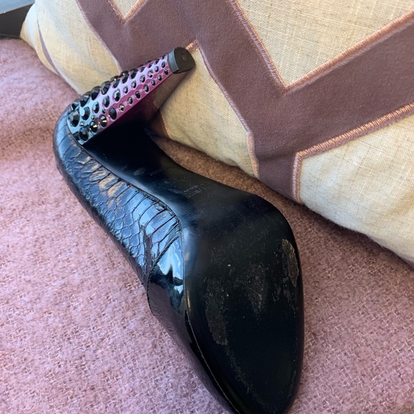 Miu Miu patent leather snake print heels - Picture 7 of 8